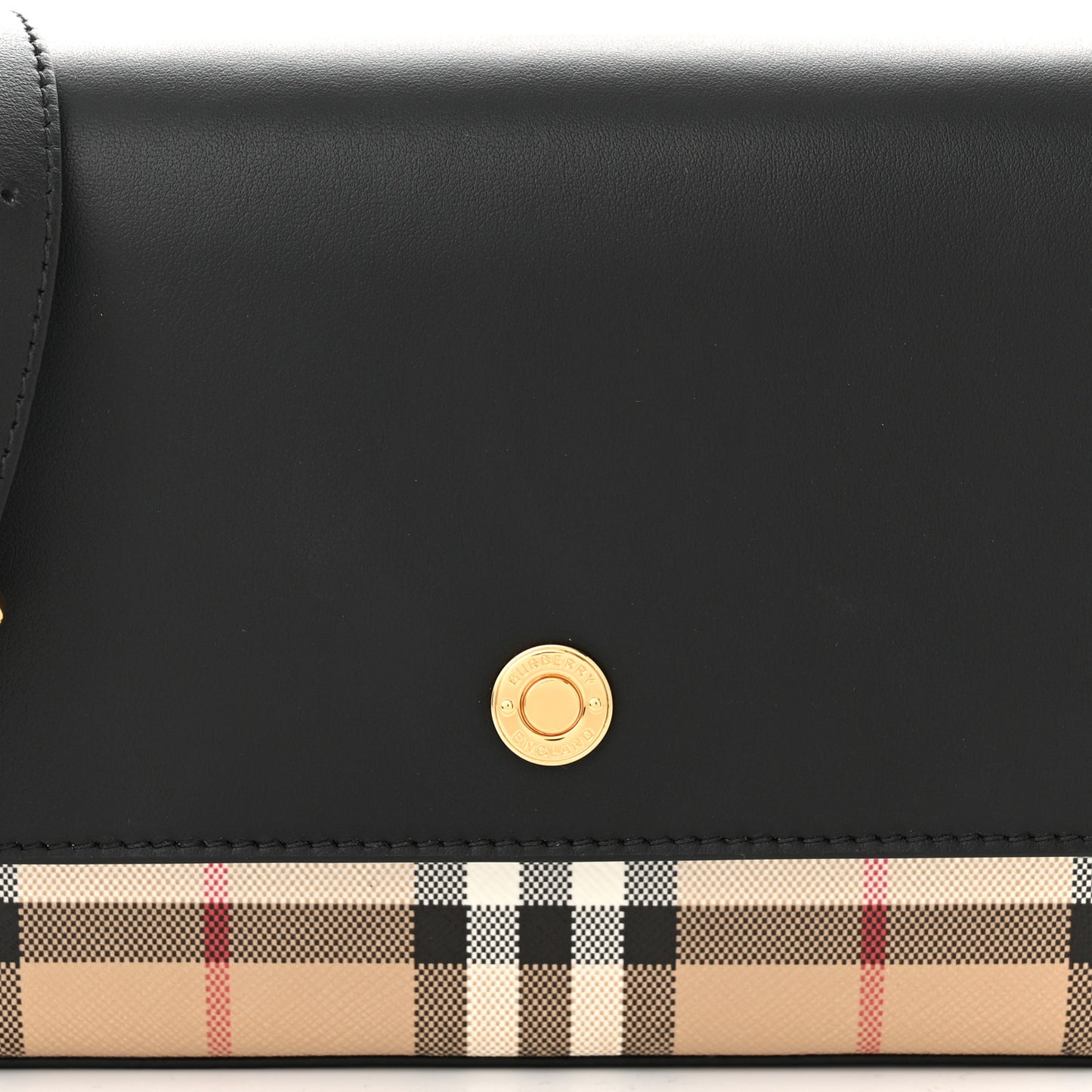 Calfskin Vintage Check New Hampshire Bag Black