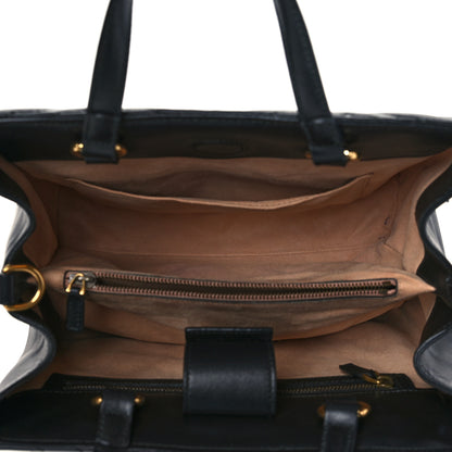 Gucci Calfskin Matelasse Small GG Marmont Tote Black 5 of 10