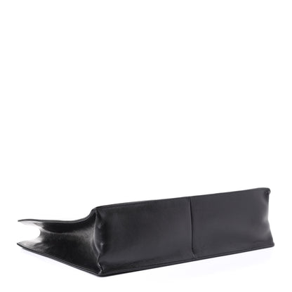 Chanel Glazed Aged Calfskin CC Tote Black 3 of 5