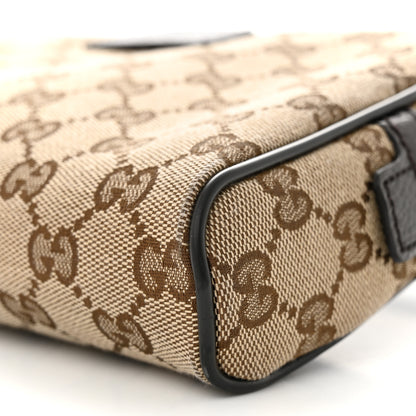 Gucci Monogram Dollar Calfskin Belt Bag Beige Ebony Testa di Moro Marrone Scuro 10 of 12
