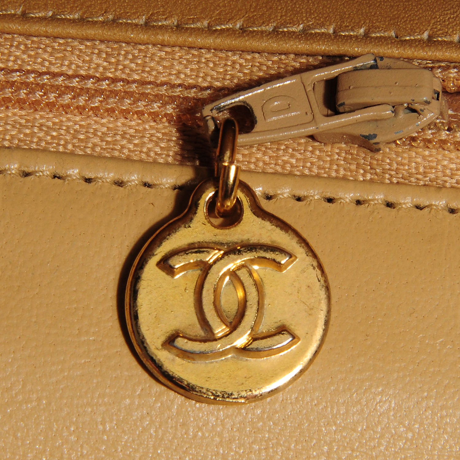 Chanel Lambskin Medium Double Flap Beige 9 of 10