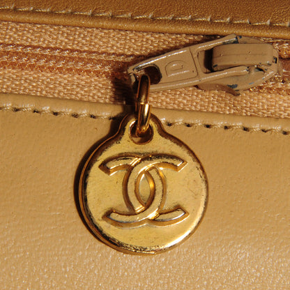 Chanel Lambskin Medium Double Flap Beige 9 of 10
