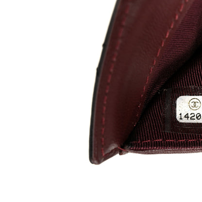 Chanel Lambskin Quilted Large Flap Wallet Black 9 of 10