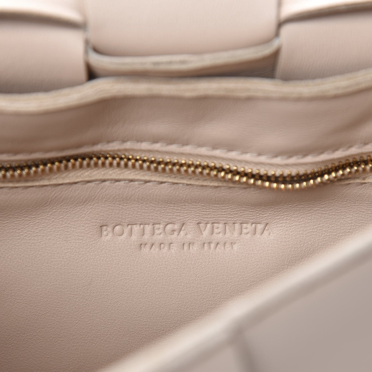 Lambskin Maxi Intrecciato Cassette Crossbody Bag Almond