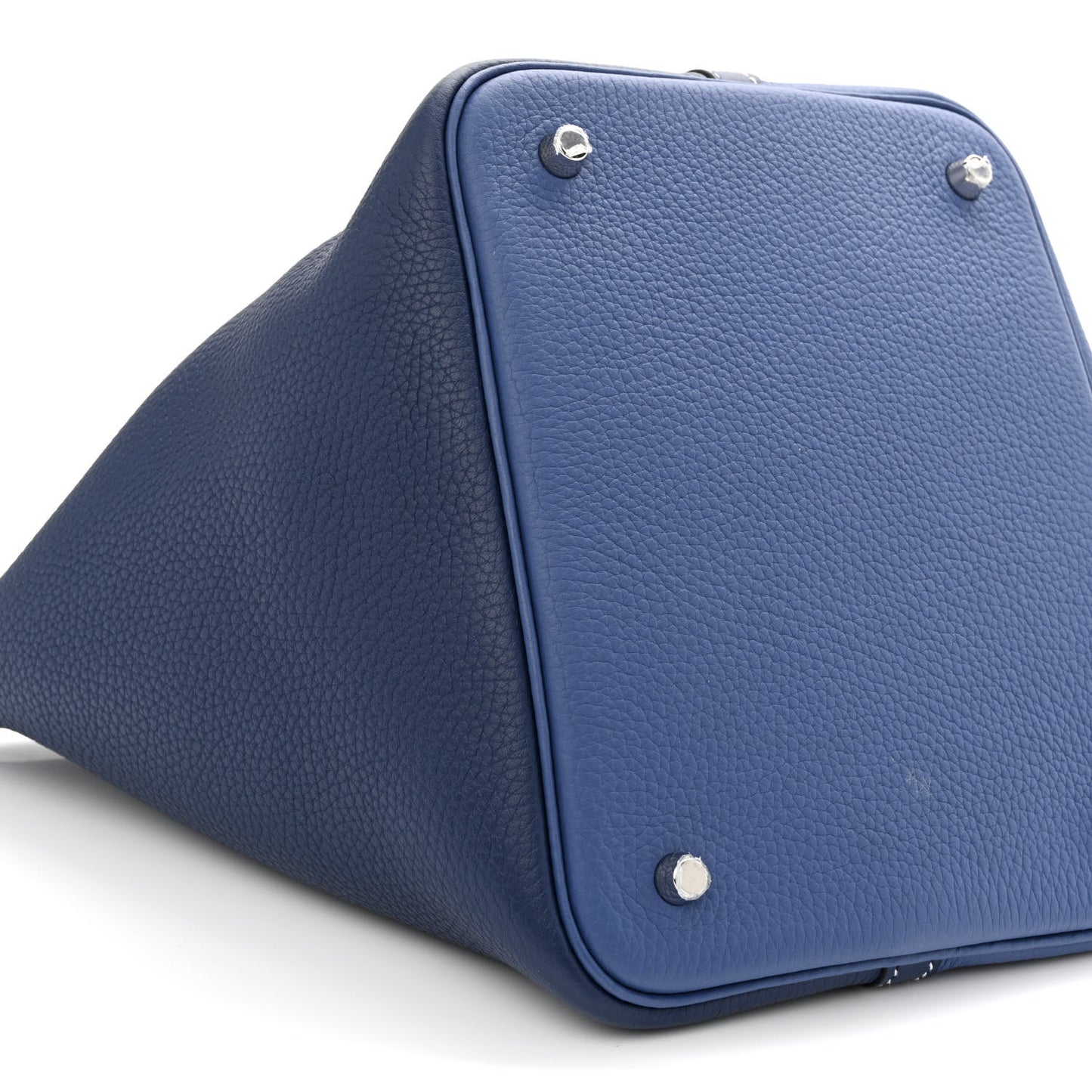 Taurillon Clemence Casaque Picotin Lock 22 MM Bleu Saphir Bleu Brighton