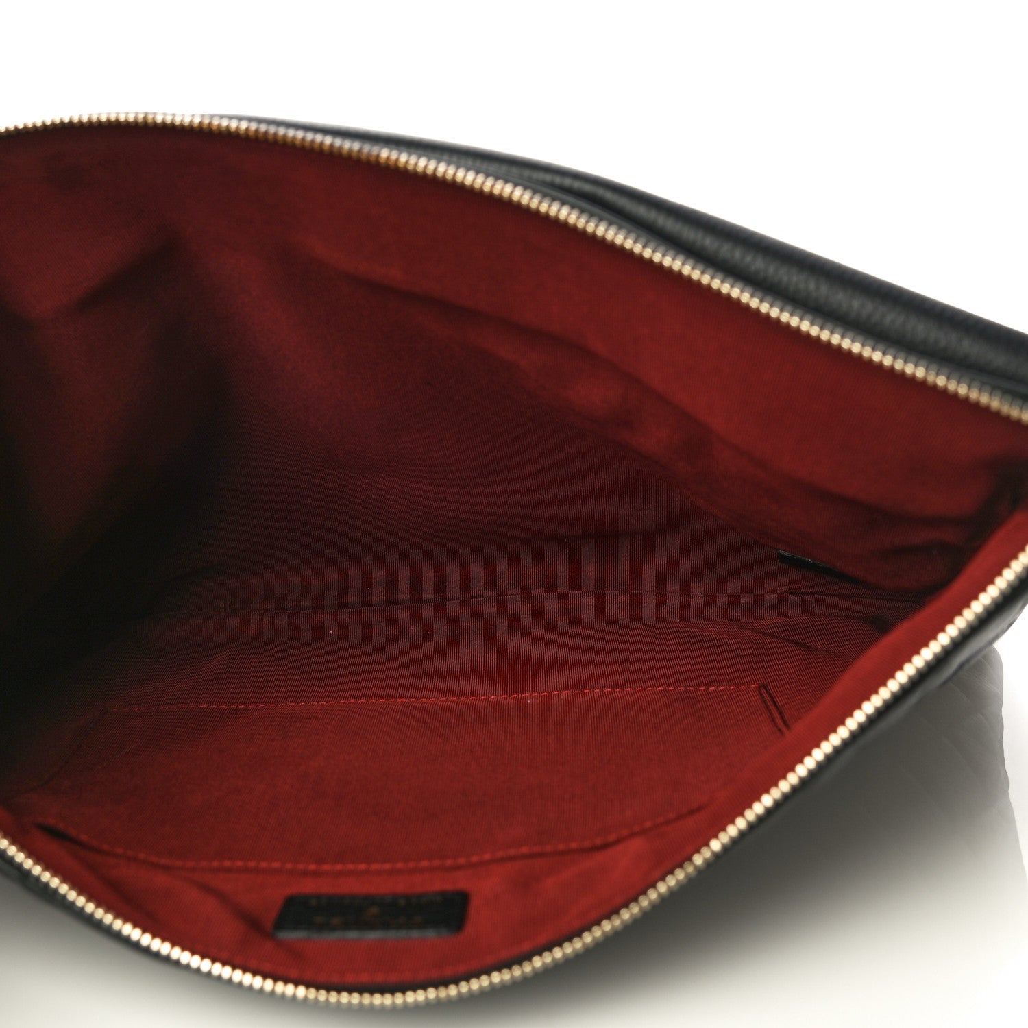 Chanel Grained Calfskin Quilted Large Archi Chic Cosmetic Case Black 5 of 12
