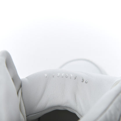 Chanel Calfskin Crocodile Embossed Cocodile High Top Sneakers 36 White 8 of 14