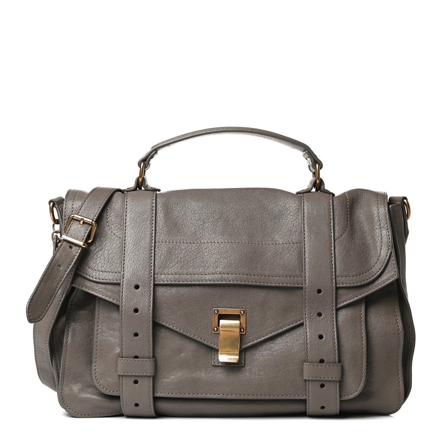 Lambskin Medium PS1 Satchel Smoke