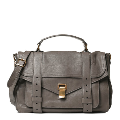 Proenza Schouler Lambskin Medium PS1 Satchel Smoke 1 of 17