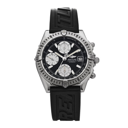 Breitling Stainless Steel Rubber 39mm Chronomat Automatic Watch Black A13352 1 of 4