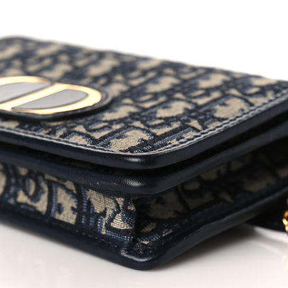 Christian Dior Oblique 30 Montaigne 2-In-1 Pouch Blue 8 of 8