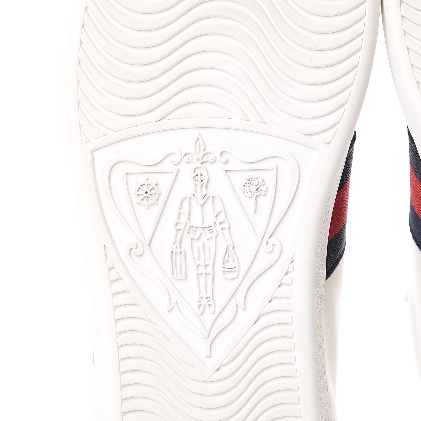 Calfskin Nappa Web LOVED Embroidered Womens Ace Sneakers 40 White Red Flame Notte