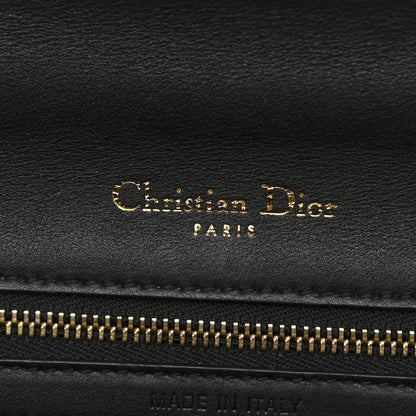 Christian Dior Lambskin Floral Embroidered Diorama Flap Bag Black Multicolor 5 of 10
