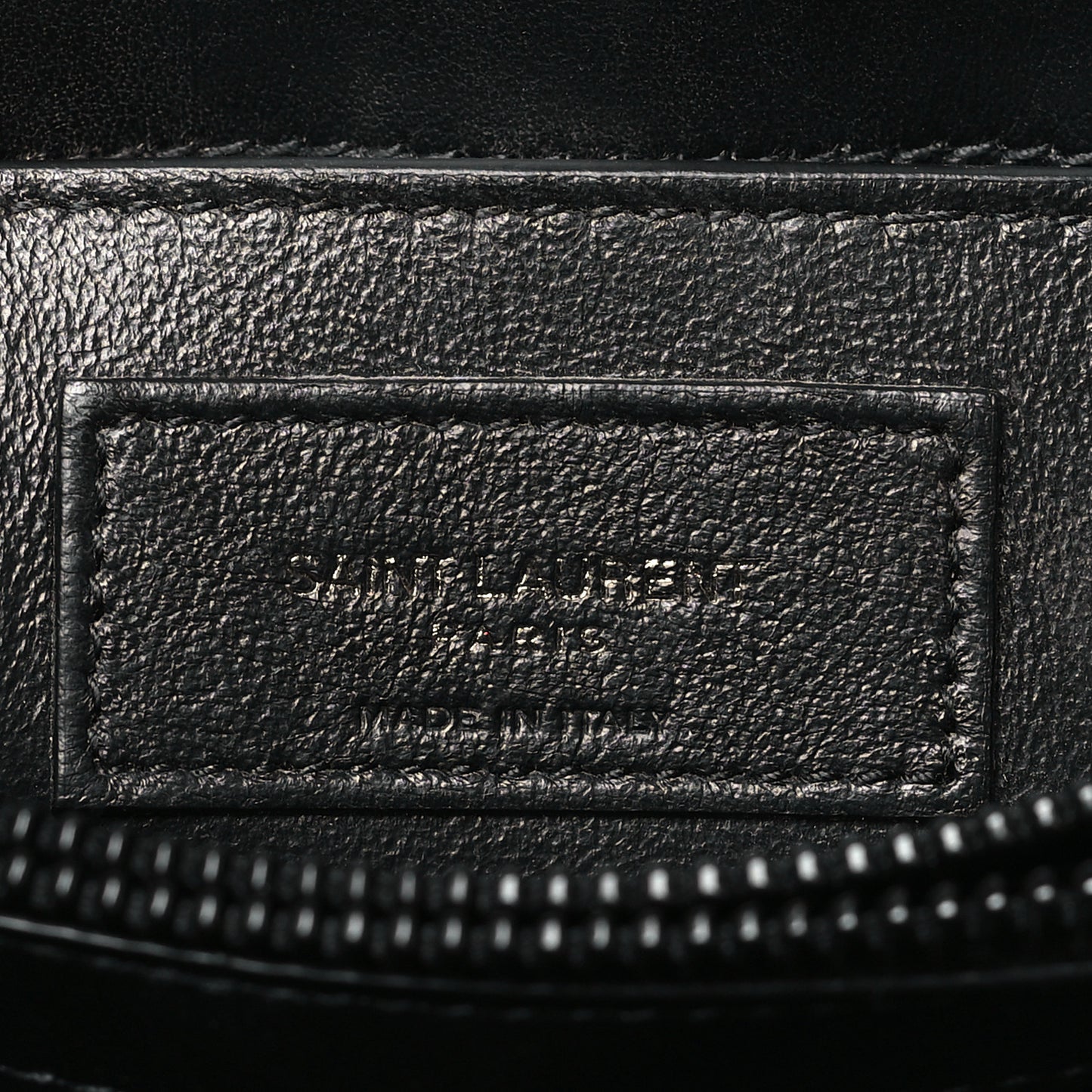 Calfskin Y Quilted Monogram Monochrome Small Loulou Chain Satchel Black