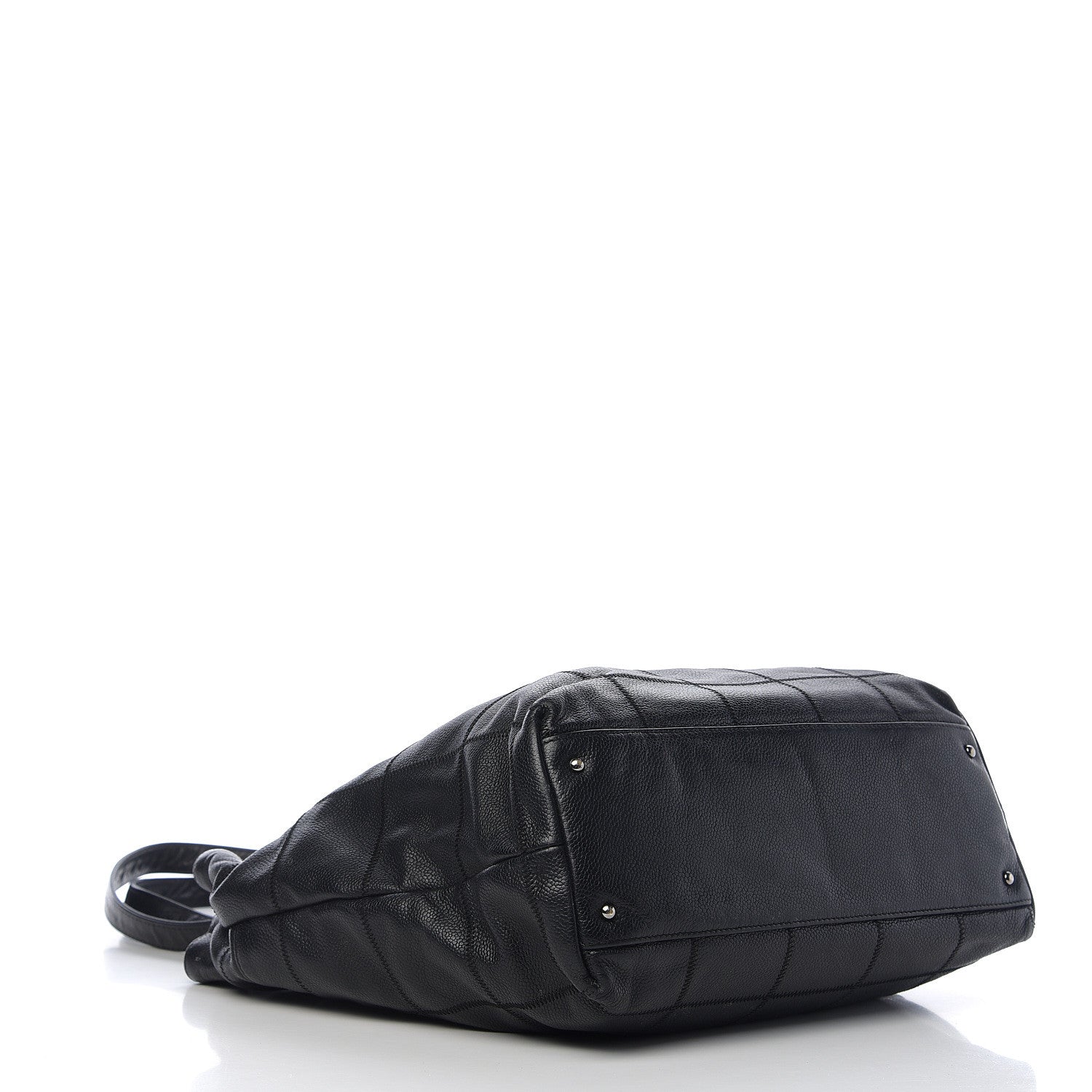 Chanel Caviar Square Stitched Tote Black 3 of 9