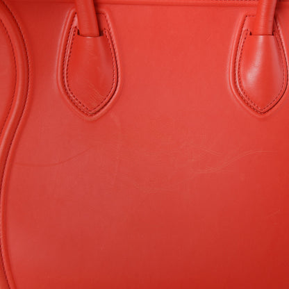 Celine Nappa Calfskin Medium Phantom Luggage Vermillion 11 of 11