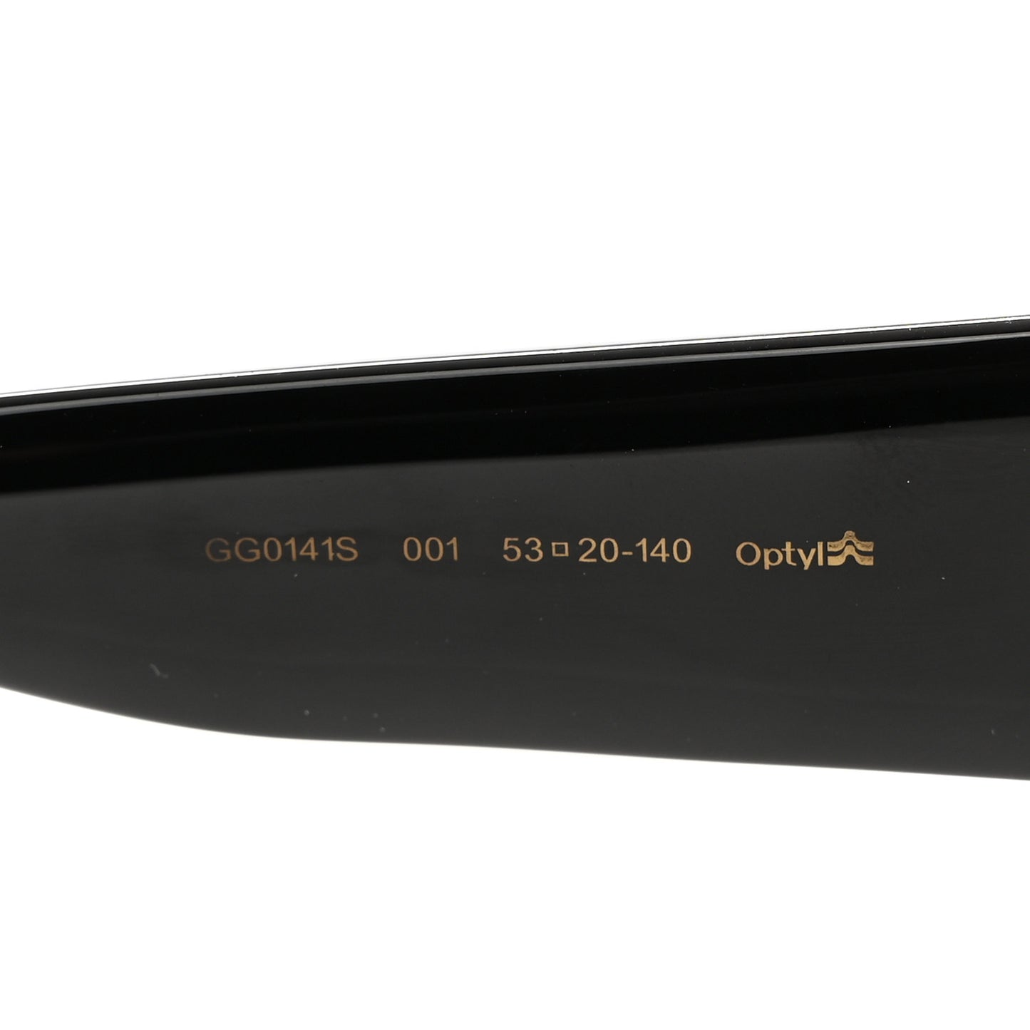 Acetate Square Frame Sunglasses GG0141S Black