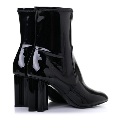 Louis Vuitton Patent Silhouette Ankle Boots 40 Black 4 of 14