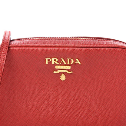 Prada Saffiano Mini Camera Crossbody Bag Fuoco 13 of 14