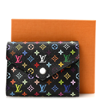 Louis Vuitton LV x TM Monogram Multicolor Victorine Wallet Black 7 of 7