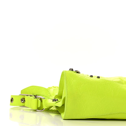 Balenciaga Agneau Arena Neo Cagole Handbag XS Fluo Yellow 9 of 11