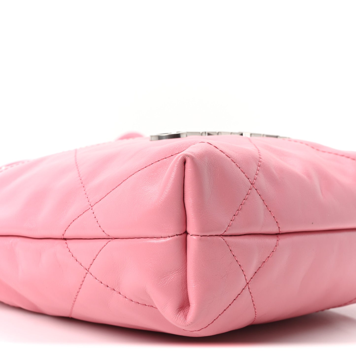 Shiny Calfskin Quilted Mini Chanel 22 Pink