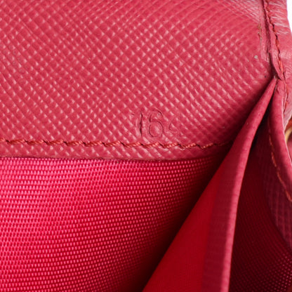 Prada Saffiano Love Chain Wallet Peonia 9 of 9