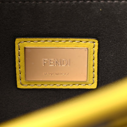 Fendi Vitello Seta Medium Peekaboo Iconic Satchel Cedro 7 of 9