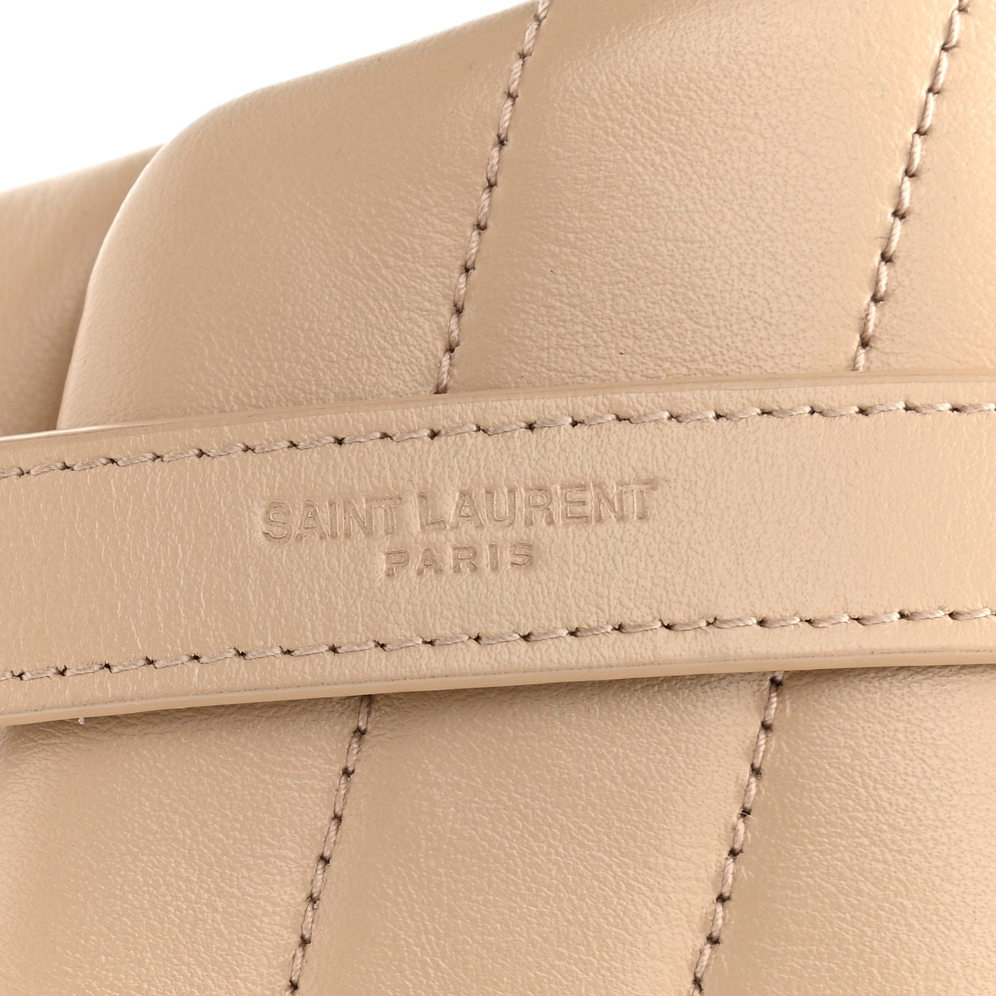 Calfskin Y Quilted Monogram Medium Loulou Chain Satchel Dark Beige