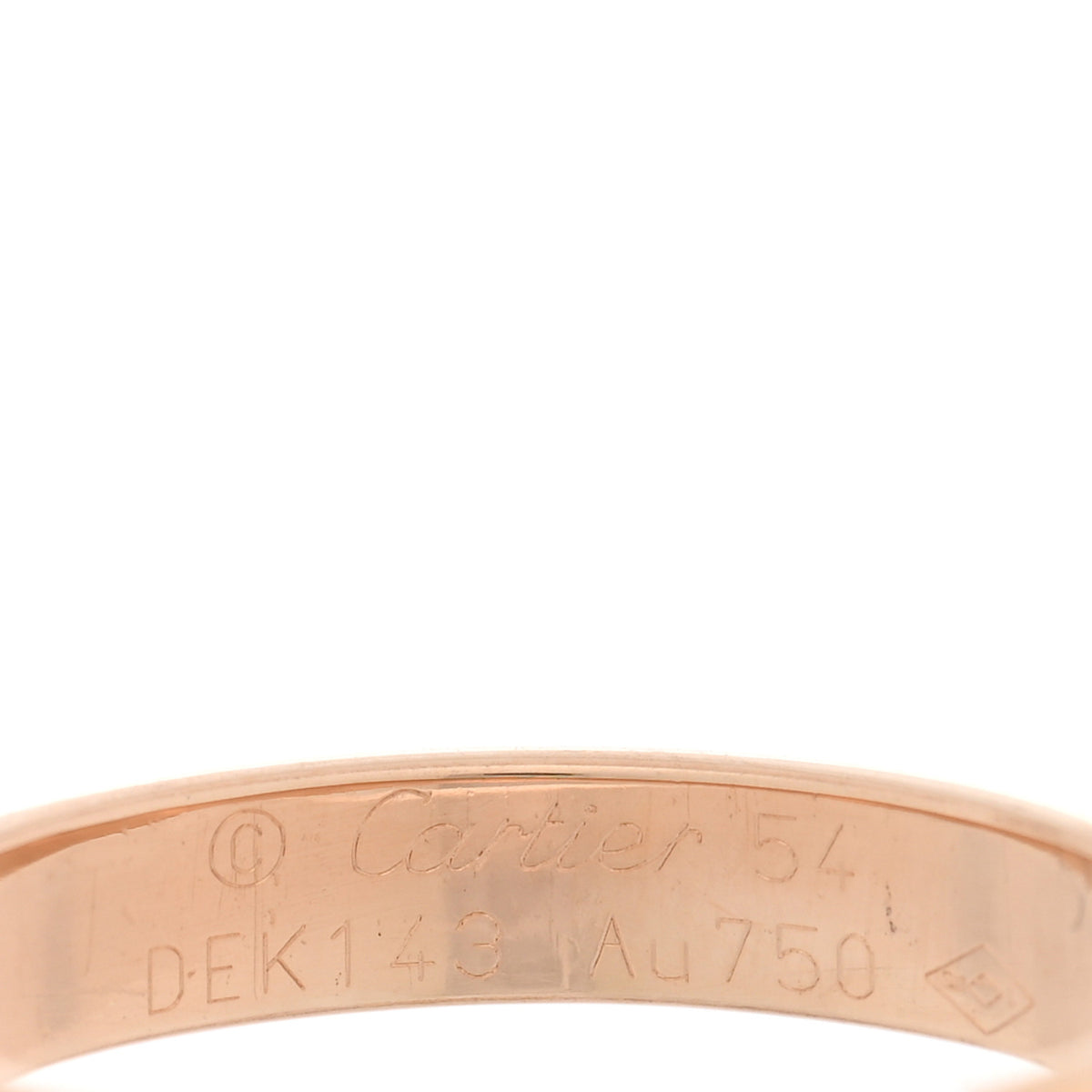 Cartier 18K Pink Gold 3.5mm LOVE Wedding Band Ring 54 7 4 of 4