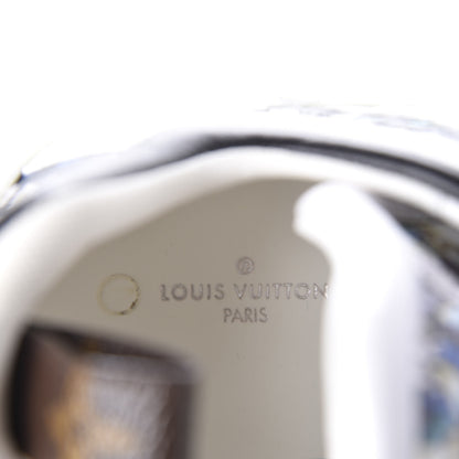 Louis Vuitton Flower Printed Calfskin Monogram LV Archlight Sneakers 39.5 Black Blue 9 of 11