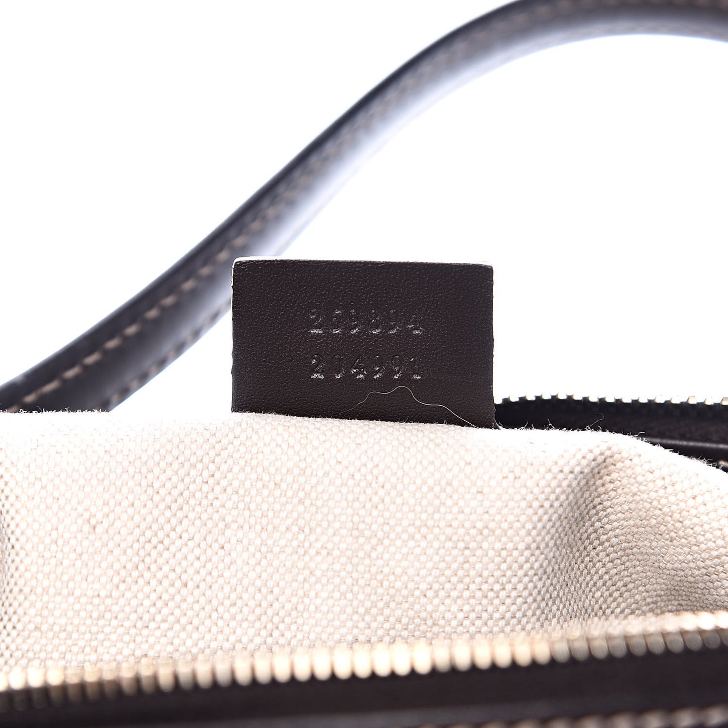 Monogram Web Mayfair Top Handle Satchel Dark Brown