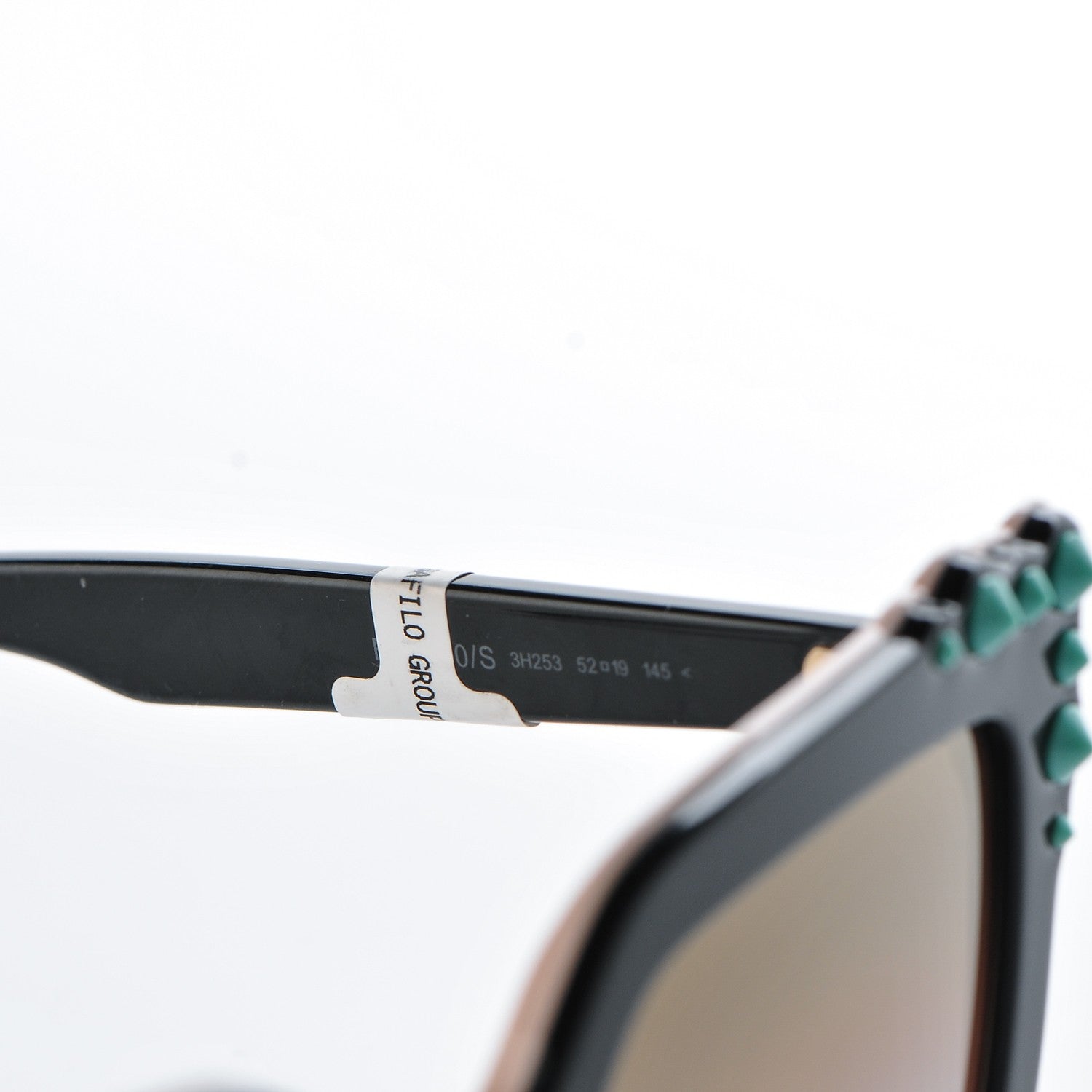 Fendi Studded Square Cat Eye Sunglasses FF 0260/S Black Pink 5 of 8