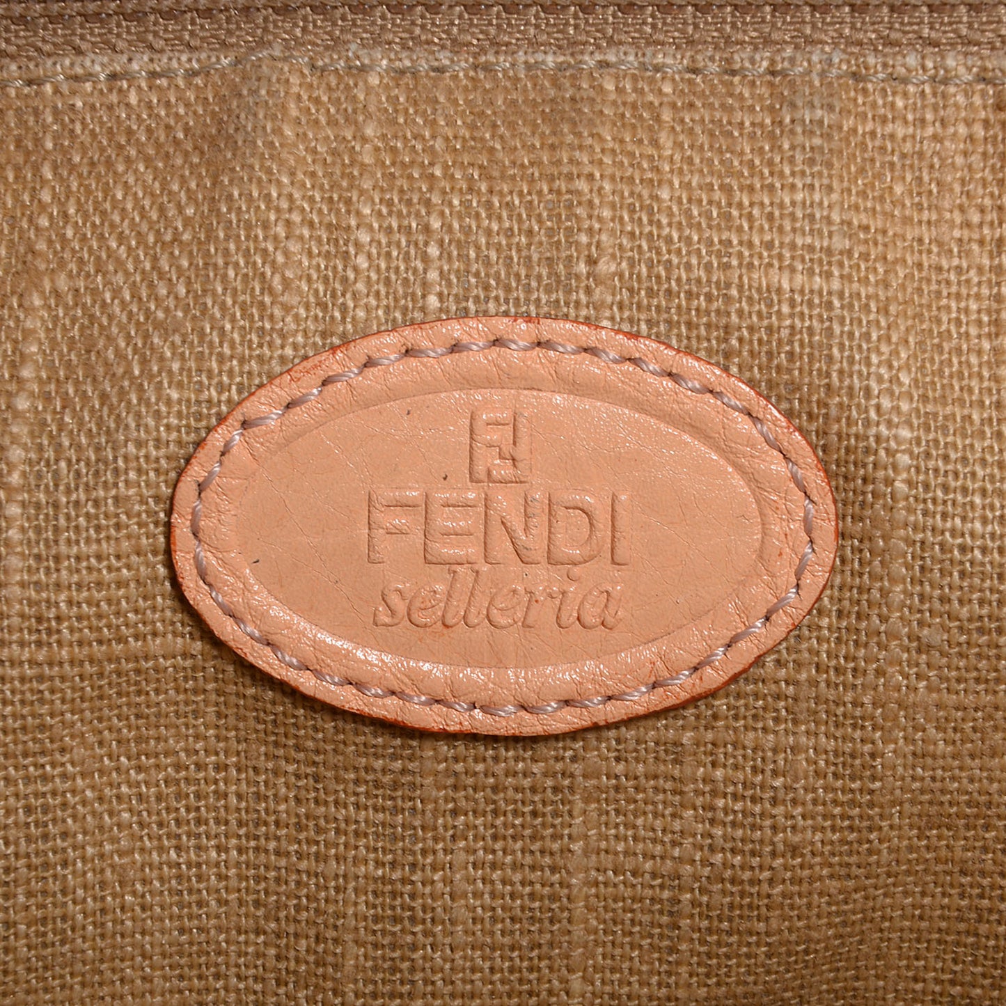 Coated Canvas Calfskin Romano Selleria Borghese Roll Tote