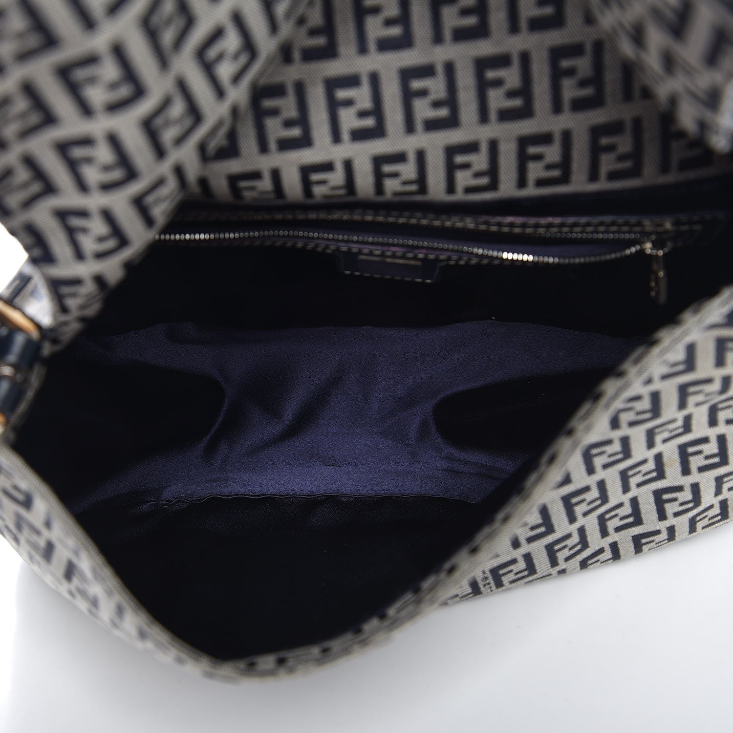 Fendi Zucchino Mama Baguette Navy 5 of 8