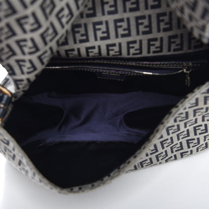 Fendi Zucchino Mama Baguette Navy 5 of 8
