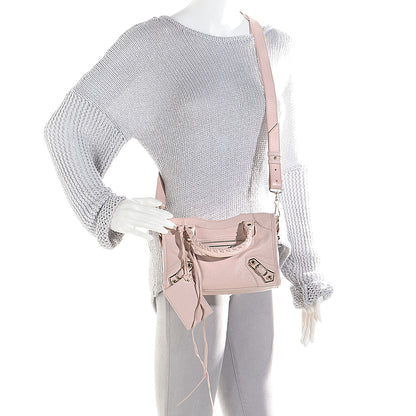 Balenciaga Chevre Gold Metallic Edge Hardware Mini City Rose Aubepine Bois de Rose 2 of 13