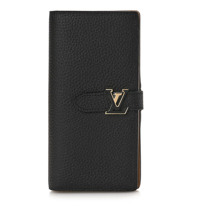 Louis Vuitton Taurillon LV Vertical Capucines Wallet Black Arizona 1 of 8