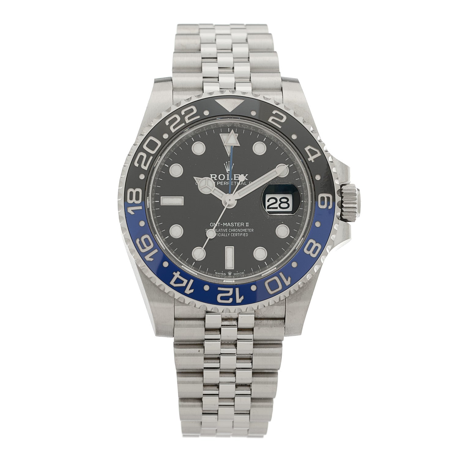 Rolex Stainless Steel 40mm Oyster Perpetual Date GMT Master Ⅱ Batgirl Watch 126710BLNR 1 of 5