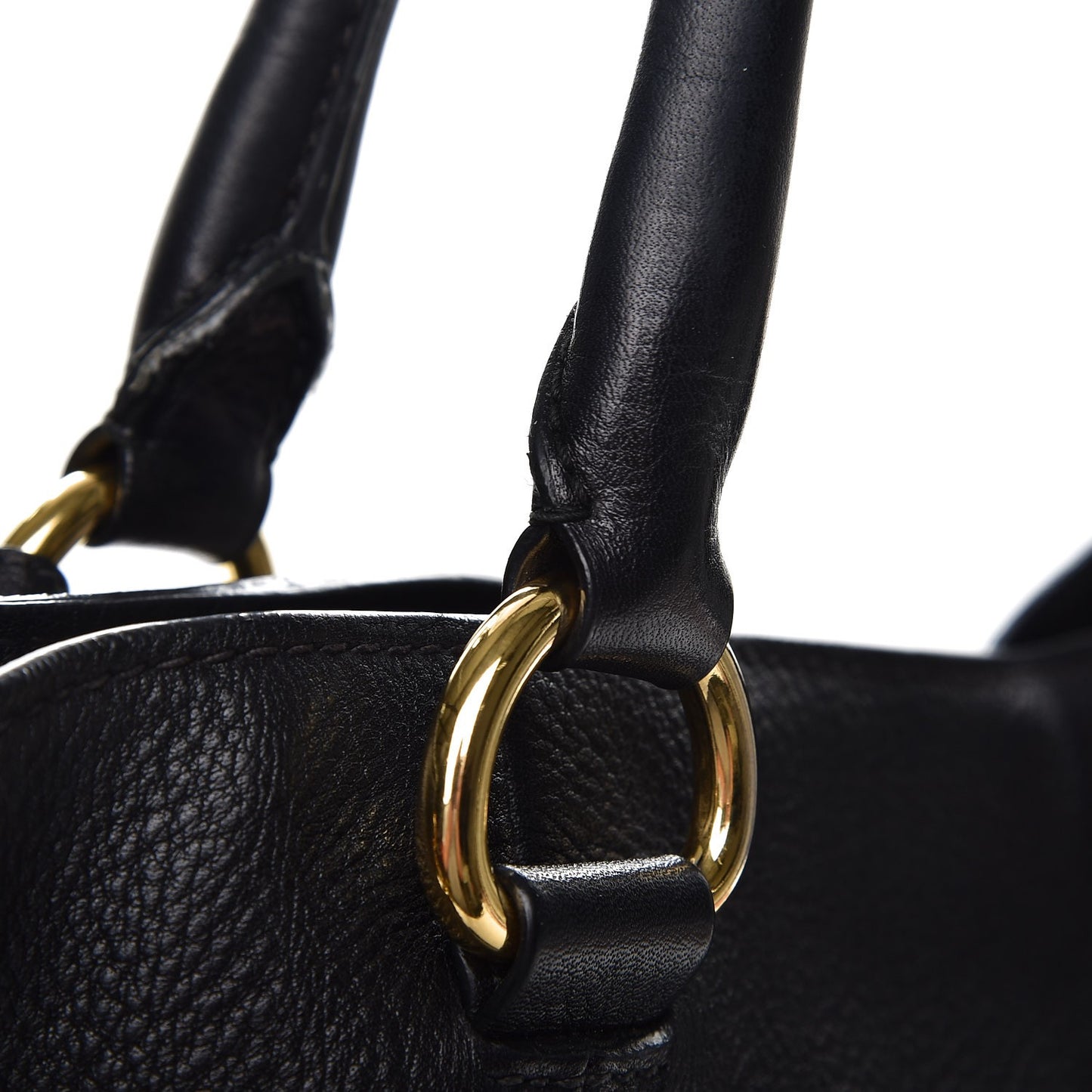 Vitello Daino Tote Nero Black