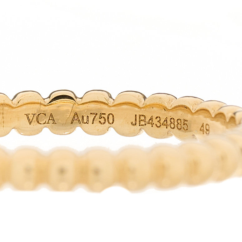 18K Yellow Gold Small Perlee Ring 49 4.75