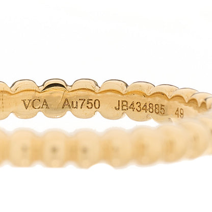 Van Cleef & Arpels 18K Yellow Gold Small Perlee Ring 49 4.75 4 of 6