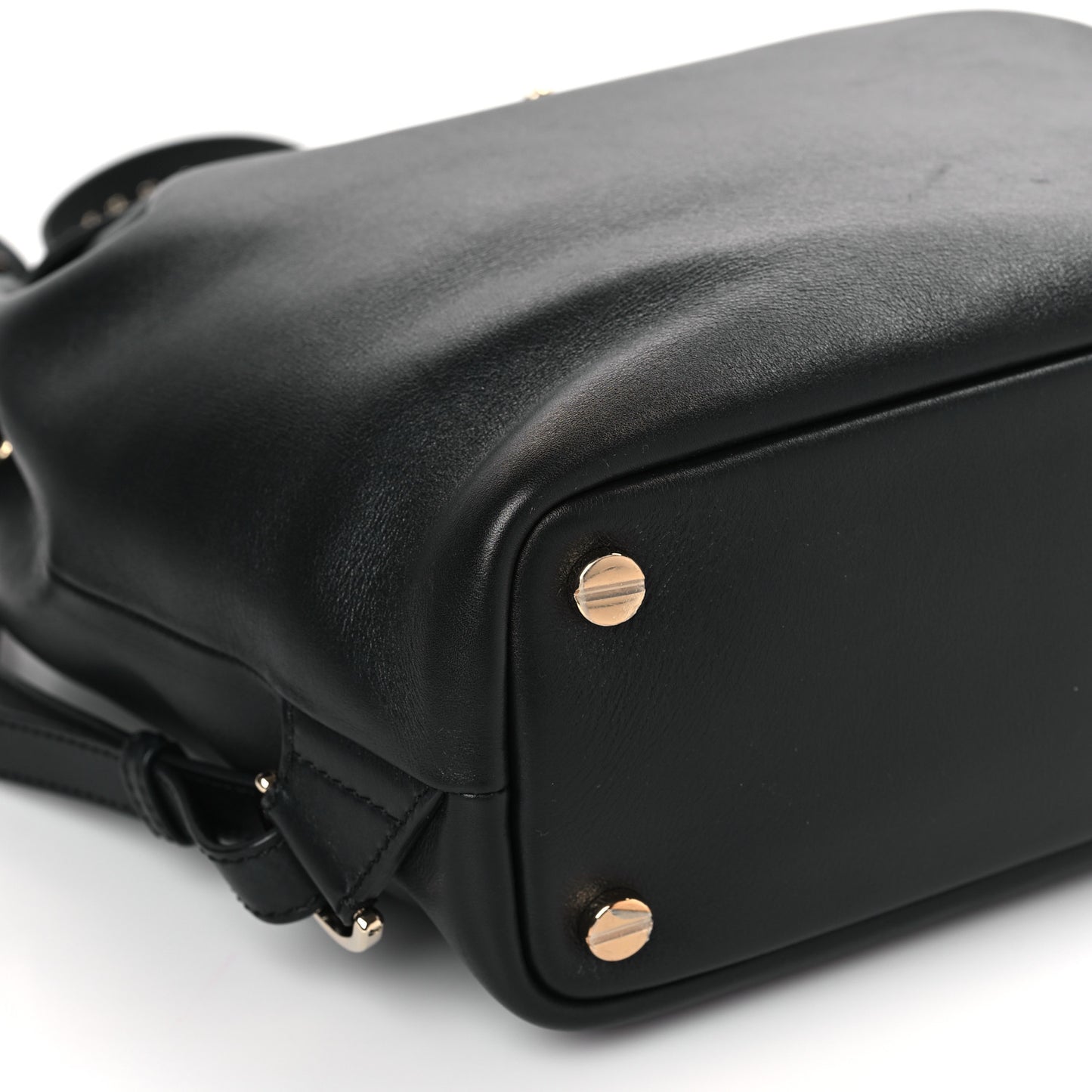Vitello Rockstud Demilune Backpack Black