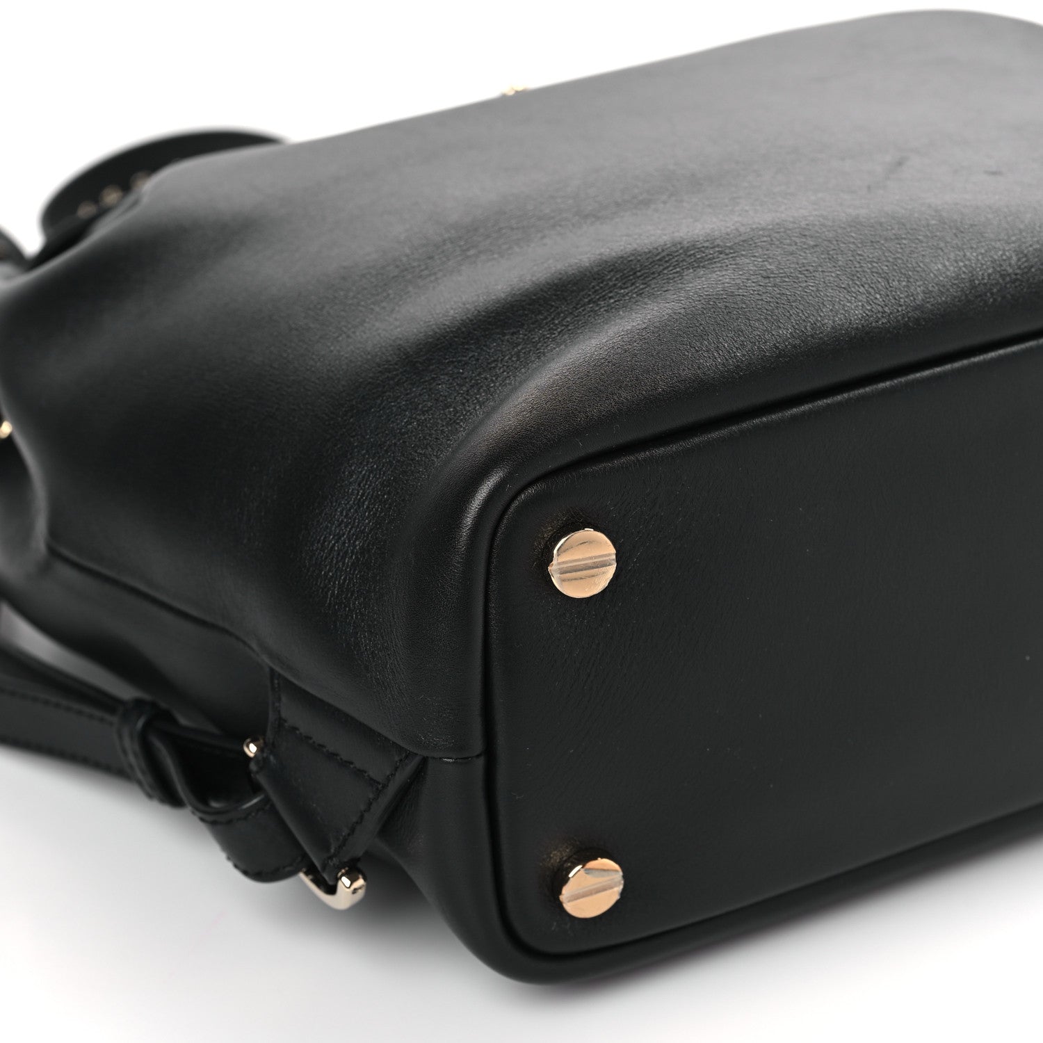 Valentino Garavani Vitello Rockstud Demilune Backpack Black 7 of 8