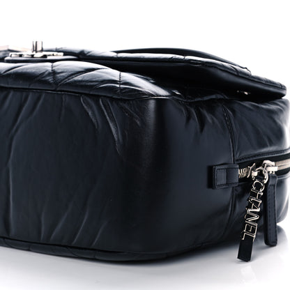 Chanel Aged Calfskin Quilted Small Express Bowling Bag Black 11 of 15