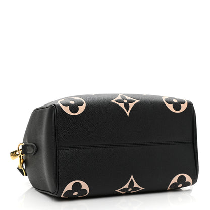 Louis Vuitton Empreinte Monogram Giant Speedy Bandouliere 25 Black Beige 4 of 9