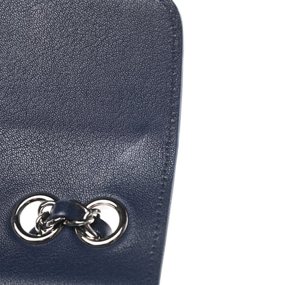 Chanel Goatskin Quilted Small CC Box Flap Navy 12 of 14