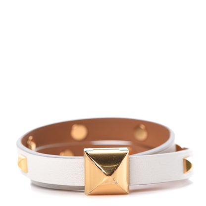 Hermes Swift Medor Infini Cloute Double Tour Bracelet T3 White 1 of 5