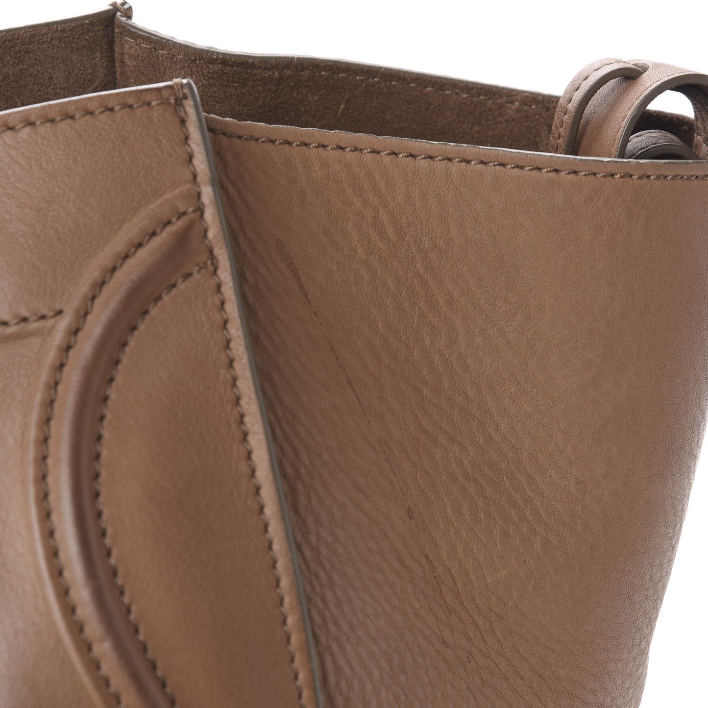 Supple Calfskin Medium Phantom Luggage Taupe