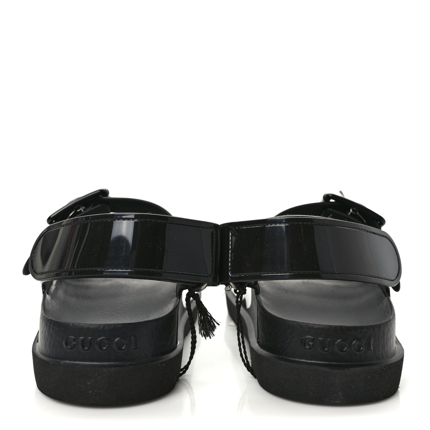 Rubber Mini Double G Womens Isla Dad Sandals 35 Black